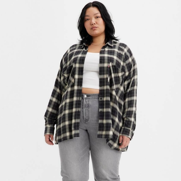 NWT Levi's Harrison Plaid Button Up Shirt Plus Size 3X - Picture 1 of 11